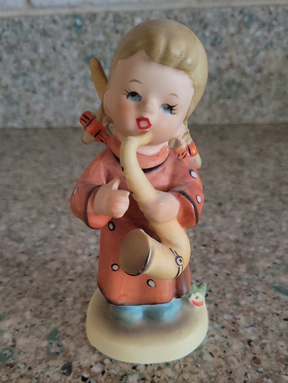 Vintage Angel With Saxophone By Nanco Japan